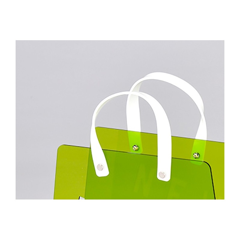 Porte-revues SAC plexiglass vert - range-magazines design moderne - FUNNY VERT