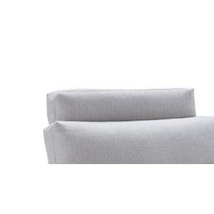 Têtière appuie tête tissu gris clair pour canapé d'angle ALIX - module confort - ALIX