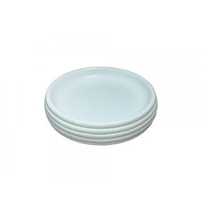Set 3 accessoires salle de bain en Polyrésine et base minérale blanc - LANA