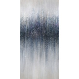 Tableau peinture nuance de bleu 140 x 90 cm - EVANESCENCE