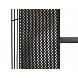 Etagère rectangulaire murale en métal noir 60 x 40 cm - LINE