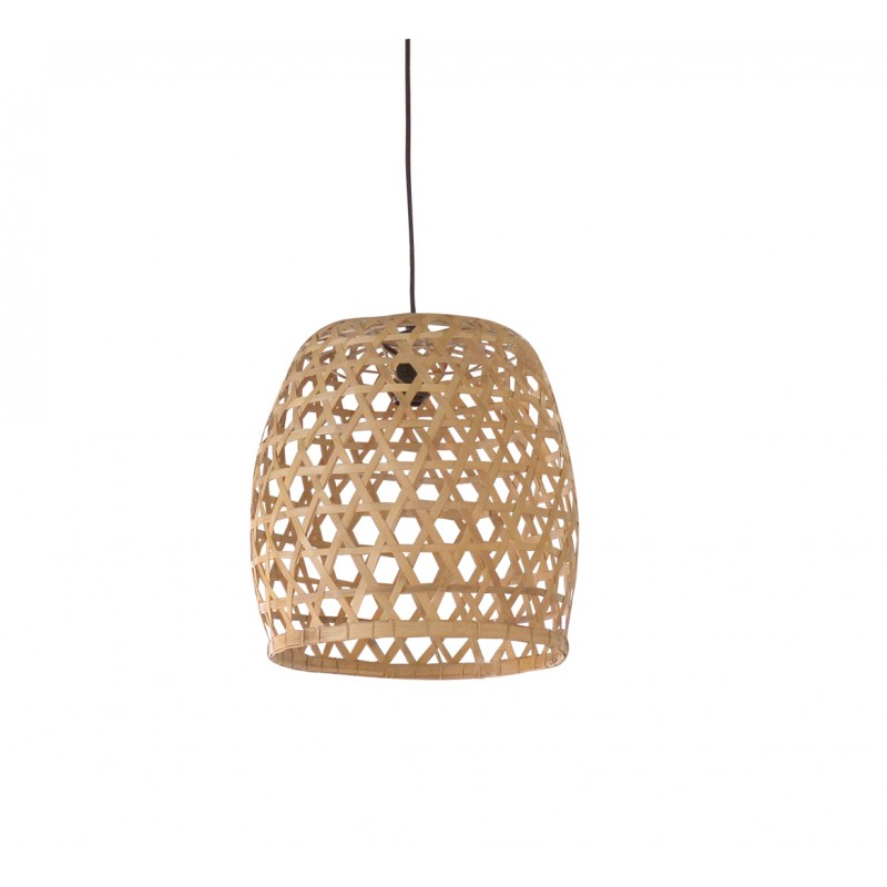 Suspension en bambou tressé  - Luminaire design scandinave bohème chic  - Luz /M