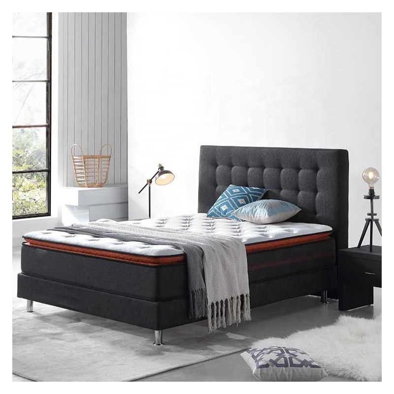 Matelas 180 x 200 cm ressorts 7 zones gel mémoire de forme - SOFT GEL