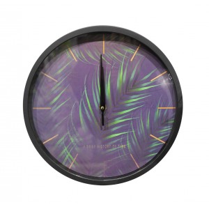 Horloge 30 cm violet - POESIE