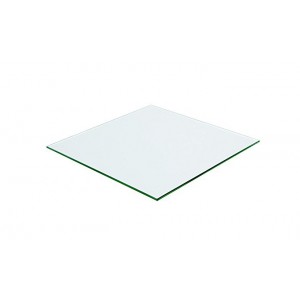 Plateau carré 70x70 en verre trempé transparent - dessus de table résistant - Pour table & table basse