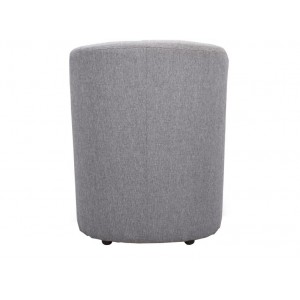 Fauteuil Cabriolet tissu gris - Design contemporain - CABRI