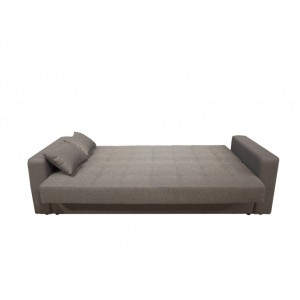 Canapé Convertible 3 places Confortable gris avec coffre - Design Classique - STUDY