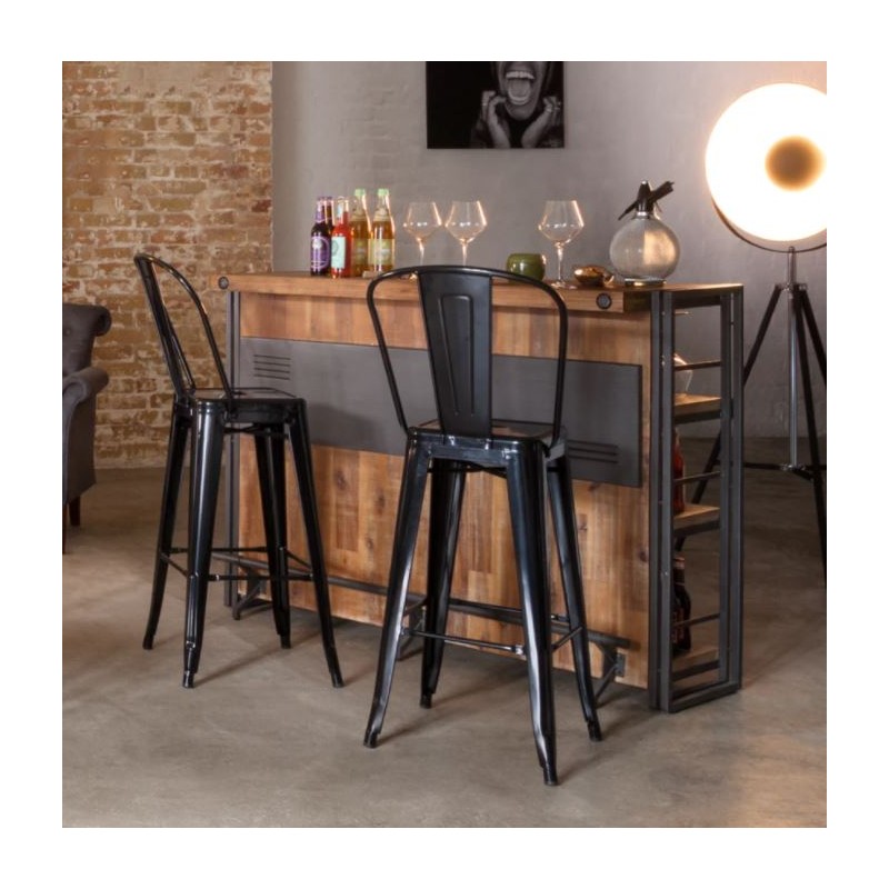 Bar métal & acacia – WORKSHOP