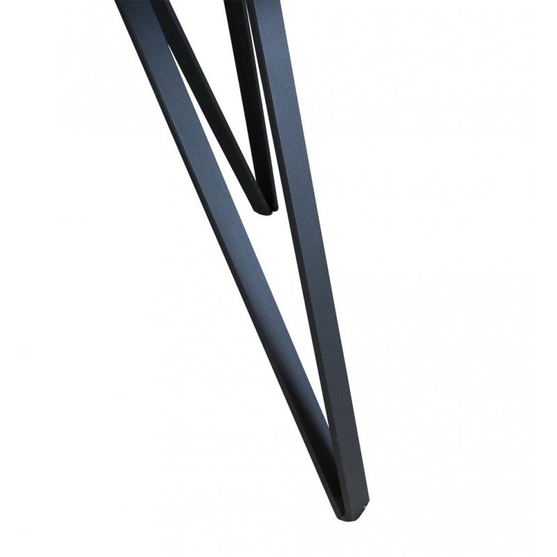 Table 160/210 cm extensible gris anthracite - ONYX