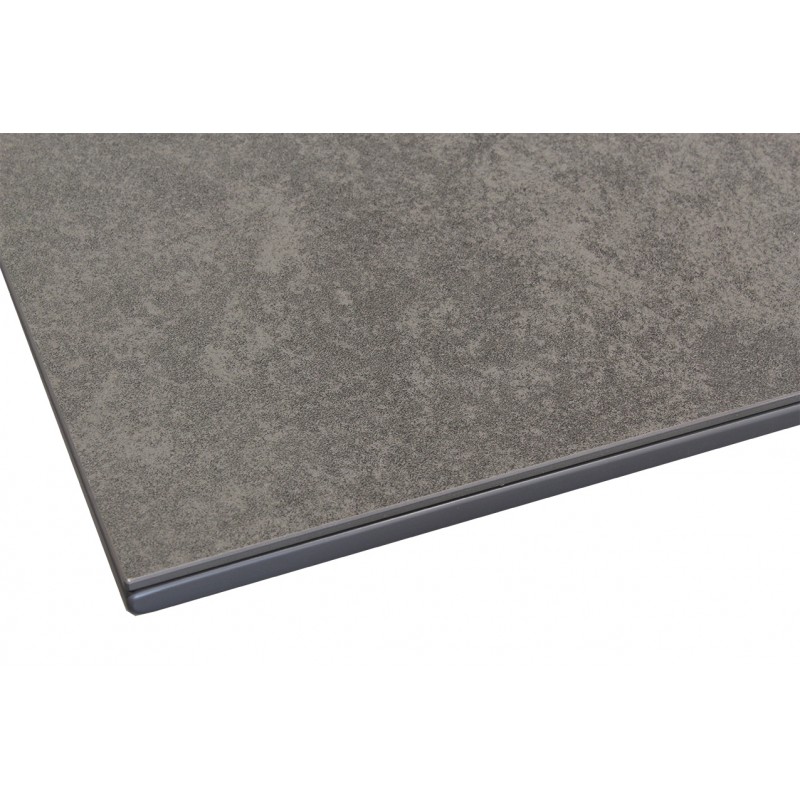 Table 160/210 cm extensible gris anthracite - ONYX