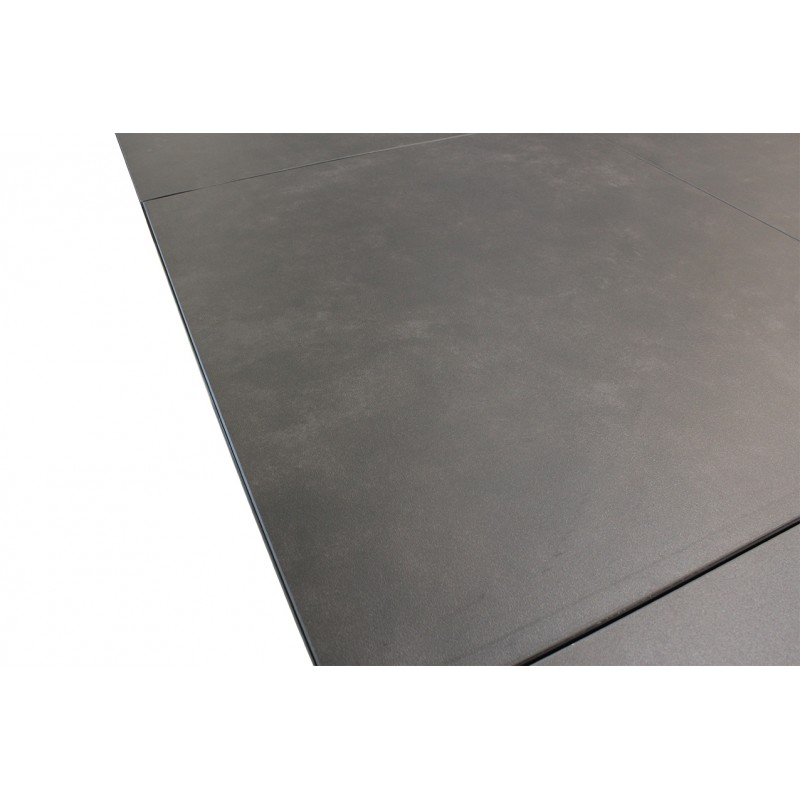 Table extensible 160 à 210 cm céramique gris pied central - DIVINE