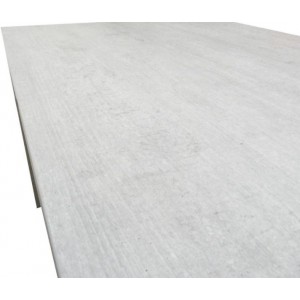 Table de repas rectangulaire 160 cm gris décor béton texturé - DETROIT