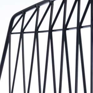 4 chaises filaires métal noir - Kirk