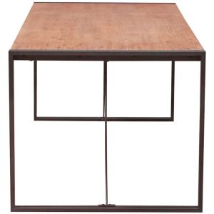 Table fixe bois & acacia 120 x 80 - WORKSHOP
