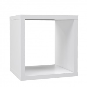 Etagère cube 1 casier blanc mat - CLASSICO
