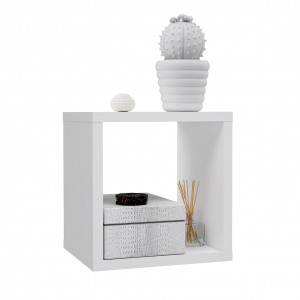 Etagère cube 1 casier blanc mat - CLASSICO