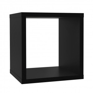 Etagère cube 1 casier noir mat - CLASSICO
