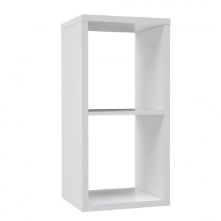 Etagère cube 2 casiers blanc mat - CLASSICO