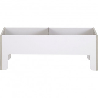 Coffre à jouet beige sans visserie 2 cases  - TONI 1922