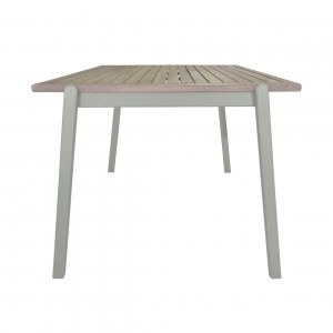 Petite table de jardin pour enfant en bois d'acacia et pieds inclinés vert clair - CHARLOTTE 3385