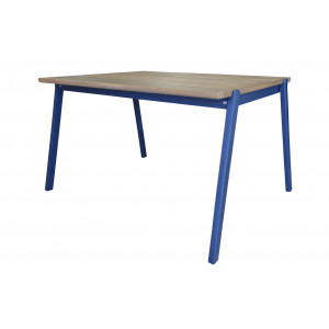 Table de jardin pour enfant en bois d'acacia bleu - CHARLOTTE 3422
