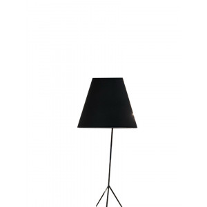Lampadaire avec abat-jour noir et trépied original - moyen modèle - SHINE M