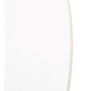 Table de repas ronde et blanche avec piètement en bois D90 cm - SWEETY