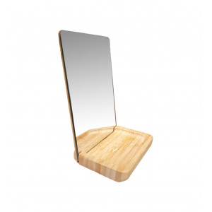 Miroir amovible rectangulaire à poser support bois - NEIGE 2843