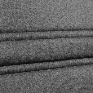 Banquette lit BZ 140x200 cm avec housse en tissu gris anthracite matelas épaisseur 15 cm et 2 coussins déco - ANATOLE