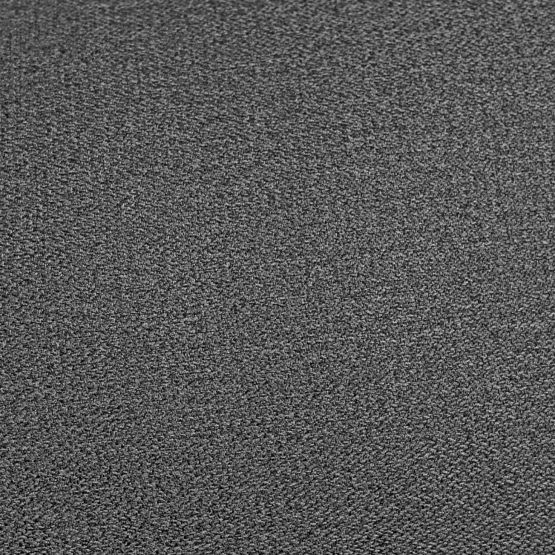 Banquette lit BZ 140x200 cm avec housse en tissu gris anthracite matelas épaisseur 15 cm et 2 coussins déco - ANATOLE