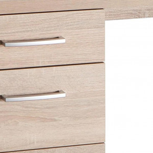Bureau finition chêne clair avec 4 tiroirs - BASILE