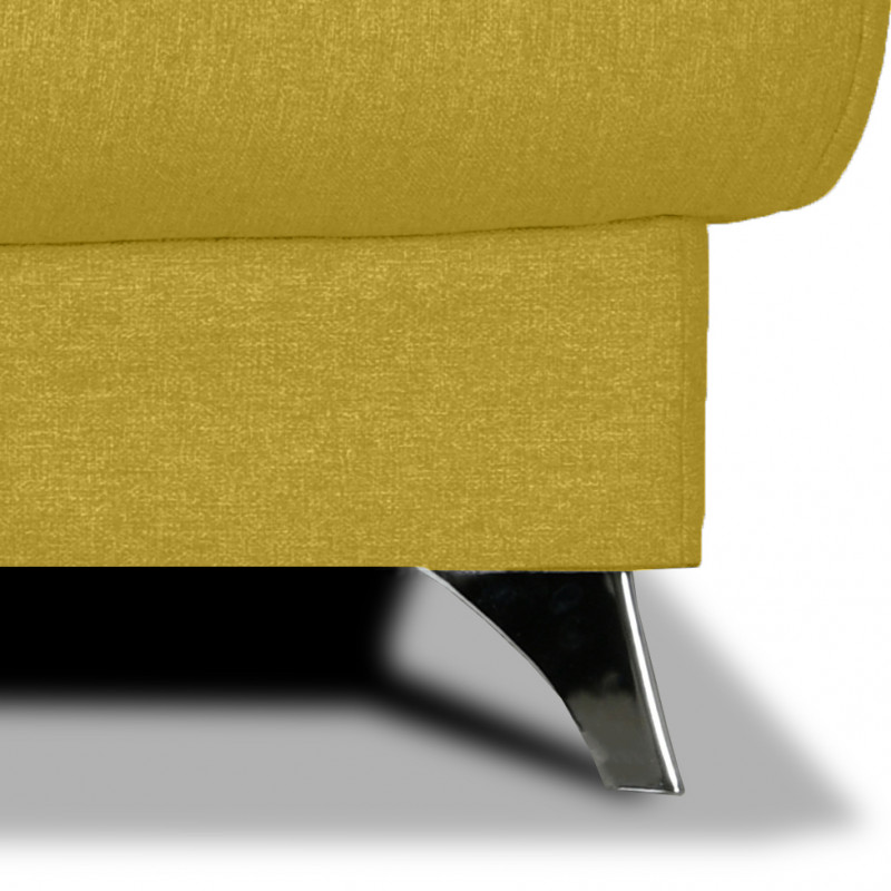 Clic clac 130x190 cm tissu jaune matelas Bultex® 14 cm - HAROLD