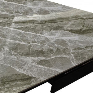 Table extensible 160/240 cm, céramique marbré reflet jade - Cassandra