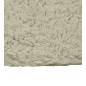 Tapis sherpa rond uni D 120 cm vert - NUAGE 3308