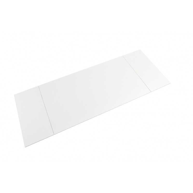 Table de repas extensible 160/240 cm céramique blanc mat et pied torsadé en métal noir - OREGON 05