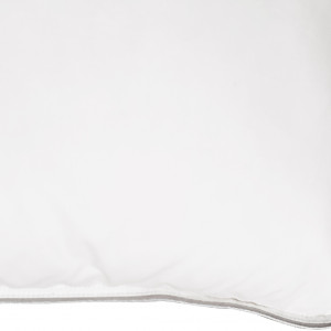 Lot de 2 oreillers à mémoire de forme en coton déhoussable avec duvet de canard 40 x 60 cm - PLUMA