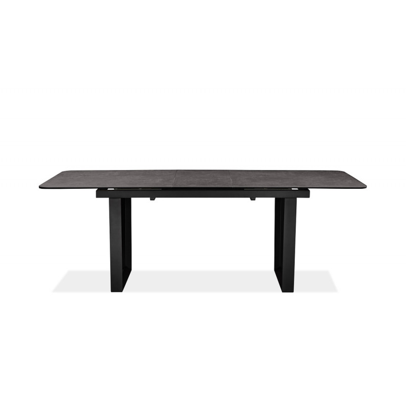 Table extensible 176/216 cm plateau céramique gris anthracite - VERONA