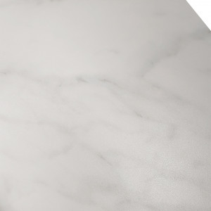 Table extensible 160-205 cm plateau céramique blanc marbré - AUSTIN