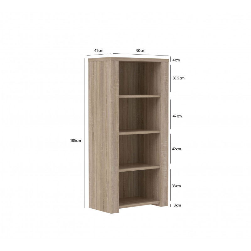 Etagère aspect chêne clair - OPIO