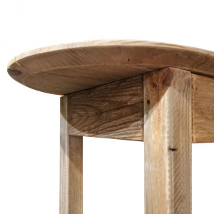Table/Console en bois de pin massif recyclé avec 1 tiroir - CHALET