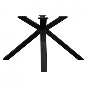 Table extensible 160/240 cm céramique gris foncé pied croix - UTAH 04