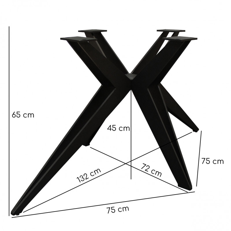 Table extensible 160/240 cm céramique blanc pied étoile - OREGON 06