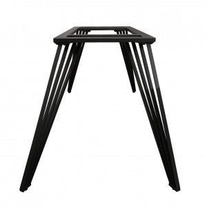Table extensible 160/240 cm céramique noir marbré pied filaire - INDIANA 01