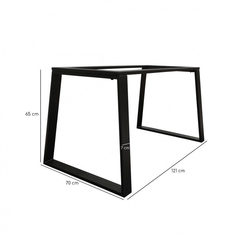 Table extensible 160/240 cm céramique gris foncé pied luge - UTAH 02