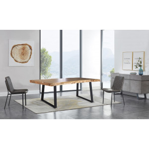 2 pieds de table de repas en métal noir finition peinture poudrée design luge hauteur 65 cm - 02