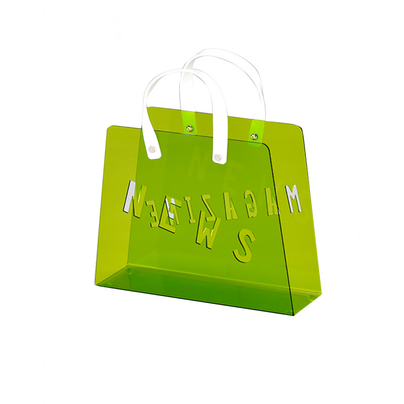 Porte-revues sac vert en plexiglass - FUNNY VERT