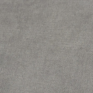 Canapé droit 3 places en tissu doux gris clair accoudoirs 2 coussins pieds fins métal - design moderne contemporain - ELSIE