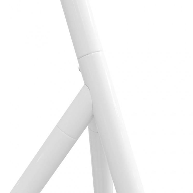 Lampadaire métal avec abat-jour blanc et trépied sur 3 pieds - SHINE M