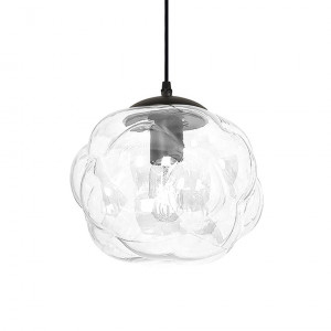 Lampe suspendue verre transparent dans le style d'une bulle – BUBBLE