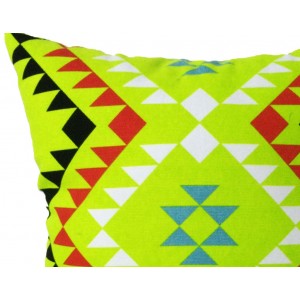 Coussin motif tribal vert 45*45 - TRIBE